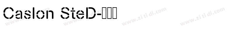 Caslon SteD字体转换